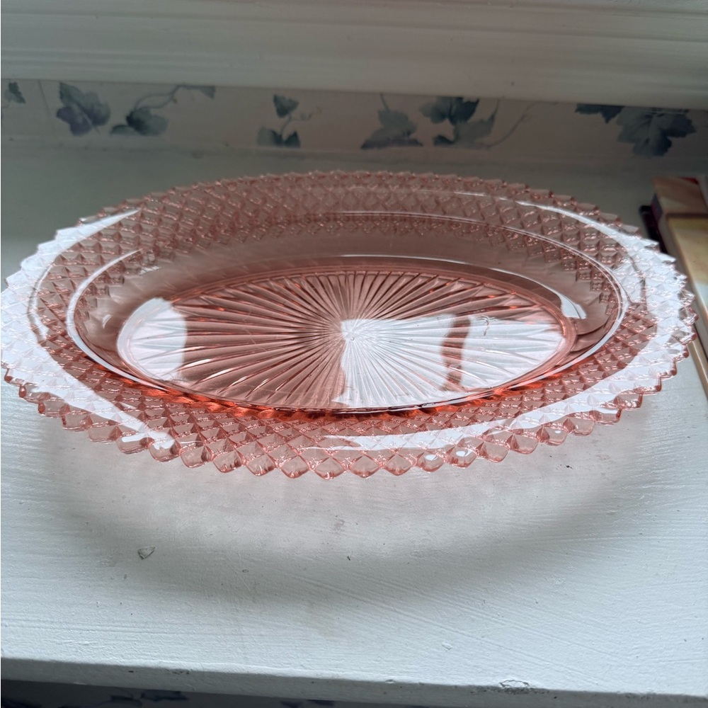 Vintage Anchor Hocking Miss America Pink Depression Glass Celery Dish - Picture 11 of 12